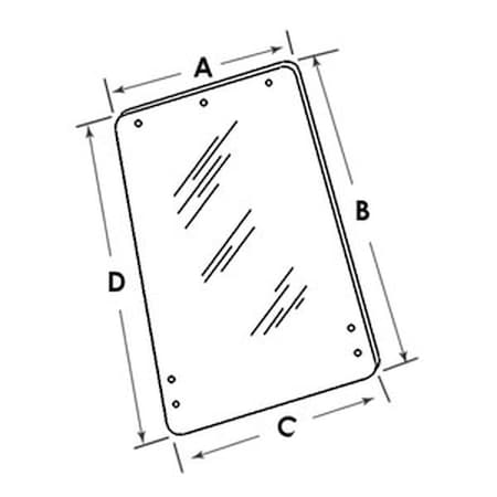 Aic Replacement Parts Glass, Side Fits Ford/New Holland 233 234 2600 2600N 26 WN-D5NN9425722B-PEX